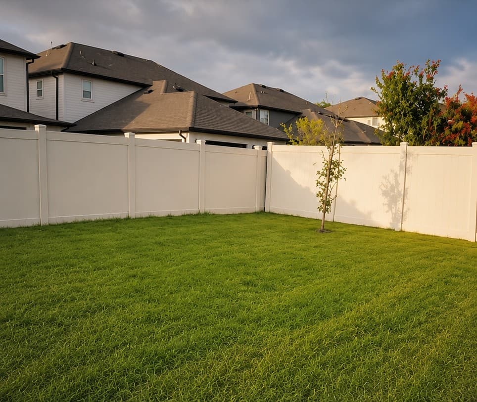 Clean, manicured back lawn after Flightline service